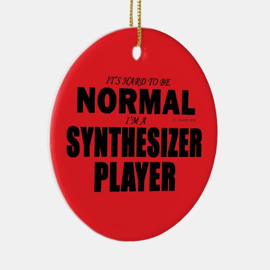 Normaler Synthesizer-Player Keramik Ornament (Rechts)