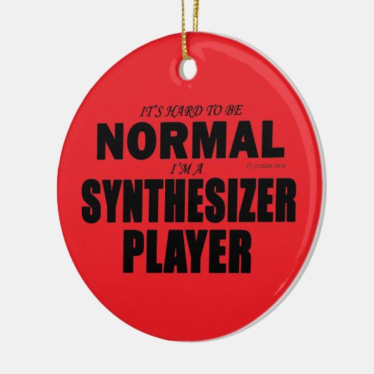 Normaler Synthesizer-Player Keramik Ornament (Links)