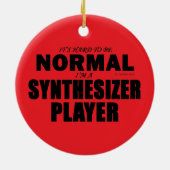 Normaler Synthesizer-Player Keramik Ornament (Hinten)