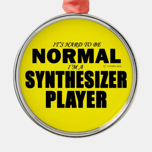 Normaler Synthesizer-Player Ornament Aus Metall (Vorne)