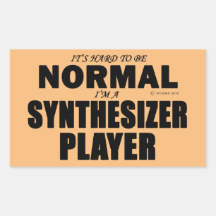 Normaler Synthesizer Player Rechteckkantsticker Rechteckiger Aufkleber