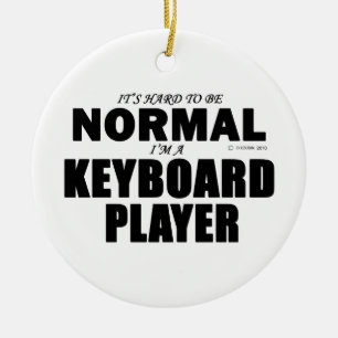 Normaler Tastatur-Player Keramikornament