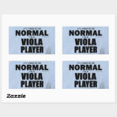 Normaler Viola Player Rechteckkantsticker Rechteckiger Aufkleber (Blatt)