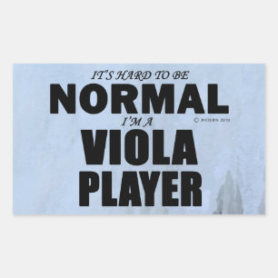 Normaler Viola Player Rechteckkantsticker Rechteckiger Aufkleber