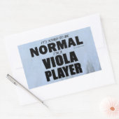 Normaler Viola Player Rechteckkantsticker Rechteckiger Aufkleber (Umschlag)