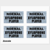 Normaler Xylophon Player Rechteckiger Aufkleber (Blatt)