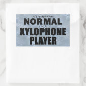 Normaler Xylophon Player Rechteckiger Aufkleber (Tasche)