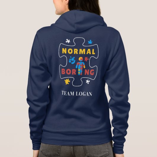 Normalerweise ist die langweilige Aufklärungsfamil Hoodie (Rückseite)