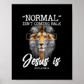 Normalerweise kommt es nicht zurück, aber Jesus is Poster (Vorne)