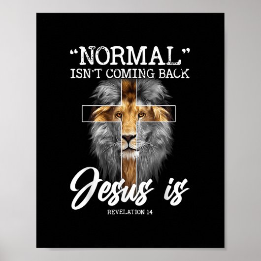 Normalerweise kommt es nicht zurück, aber Jesus is Poster (Vorne)