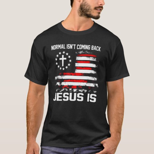 Normalerweise kommt es nicht zurück, aber Jesus is T-Shirt (Vorderseite)