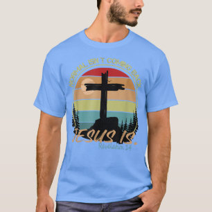 Normalerweise kommt nicht zurück Jesus ist Retro V T-Shirt