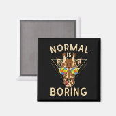 Normalerweise langweilig Autismus Bewusstsein Gira Magnet (Vorderseite/Rückseite)