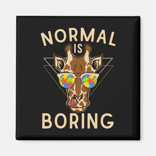 Normalerweise langweilig Autismus Bewusstsein Gira Magnet (Vorne)
