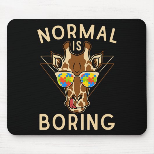 Normalerweise langweilig Autismus Bewusstsein Gira Mousepad (Vorne)