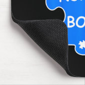 Normalerweise langweilig Autismus Blue Puzzle Piec Mousepad (Ecke)