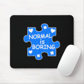 Normalerweise langweilig Autismus Blue Puzzle Piec Mousepad (Mit Mouse)