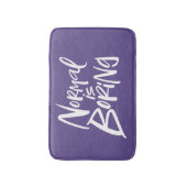 Normalerweise langweilig Buchstaben Ultra-Violet L Badematte (Vorderseite Vertikal)