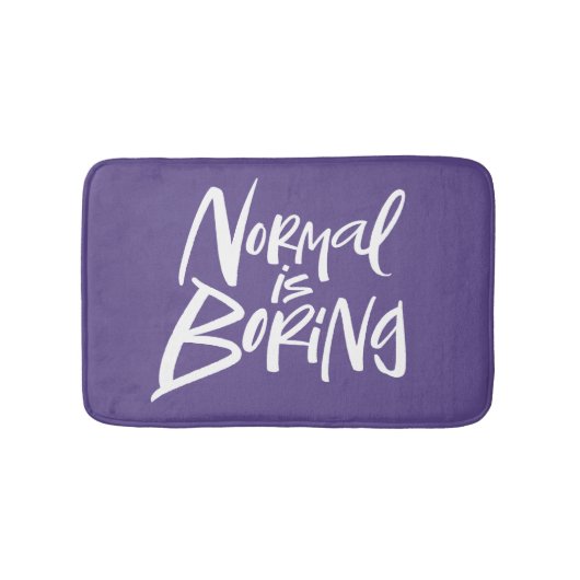 Normalerweise langweilig Buchstaben Ultra-Violet L Badematte (Vorderseite)