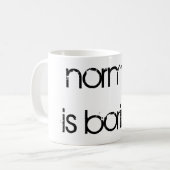 Normalerweise langweilig kaffeetasse (Vorderseite Links)