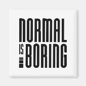 Normalerweise langweilig magnet (Vorne)