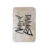 Normalerweise langweilige Buchstabenschrift Badematte (Vorderseite Vertikal)