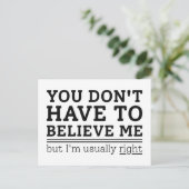 Normalerweise richtig postkarte (Stehend Vorderseite)