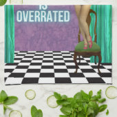 Normalerweise wird Funky & Fun Altered Art überbew Geschirrtuch (Gefaltet)