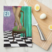 Normalerweise wird Funky & Fun Altered Art überbew Geschirrtuch (Viertel Falte)