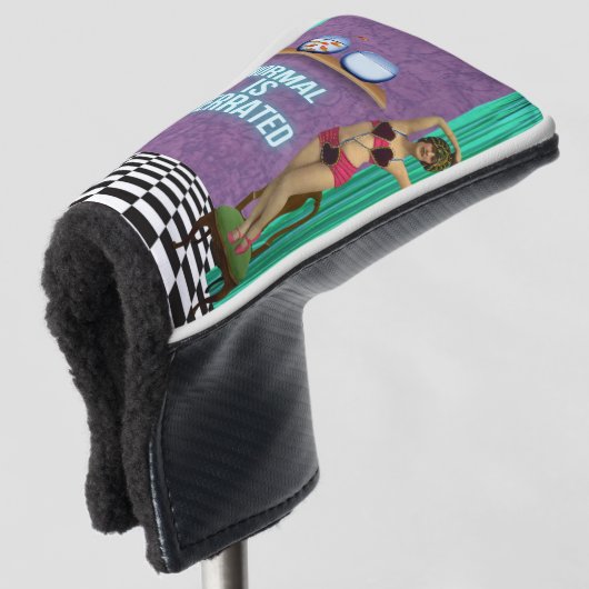 Normalerweise wird Funky & Fun Altered Art überbew Golf Headcover (3/4 Vorderseite)