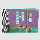 Normalerweise wird Funky & Fun Altered Art überbew Golfhandtuch (Horizontal)