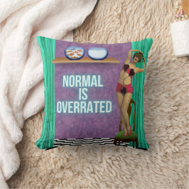 Normalerweise wird Funky & Fun Altered Art überbew Kissen