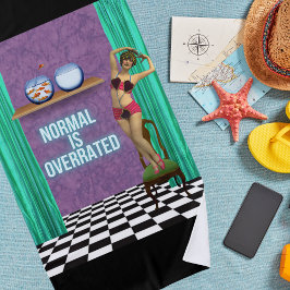 Normalerweise wird Funky & Fun Altered Art überbew Strandtuch