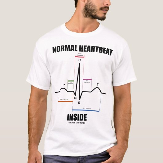 Normales Herzschlag-Innere (EKG) T-Shirt (Vorderseite)