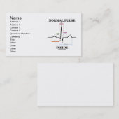 Normales Impuls-Innere (ECG/EKG Visitenkarte (Vorne/Hinten)