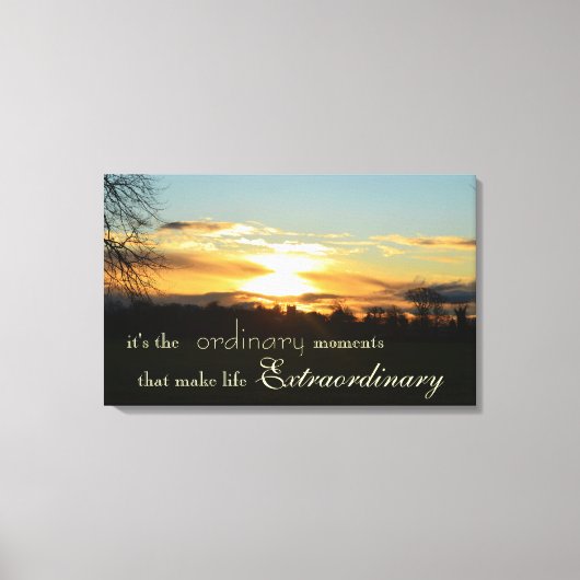 Normales Leben Momente Canvas Print Leinwanddruck (Vorderseite)