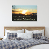 Normales Leben Momente Canvas Print Leinwanddruck (Insitu (Schlafzimmer))