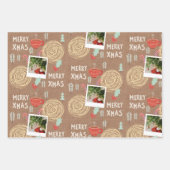 Normales Weihnachtswrapping-Papier Geschenkpapier Set (Vorderseite 3)