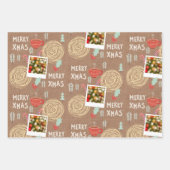 Normales Weihnachtswrapping-Papier Geschenkpapier Set (Vorderseite 2)