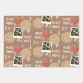 Normales Weihnachtswrapping-Papier Geschenkpapier Set (Vorderseite)