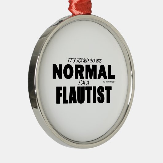 Normalflutist Silbernes Ornament (Rechts)