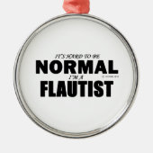 Normalflutist Silbernes Ornament (Vorne)