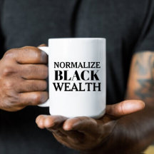 Normalisieren der Black Wealth Coffee-Tasse