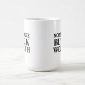 Normalisieren der Black Wealth Coffee-Tasse Kaffeetasse (Mittel)