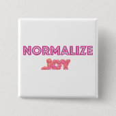 Normalisieren Sie die Blasen des rosa Glitzer. Button (Vorderseite)