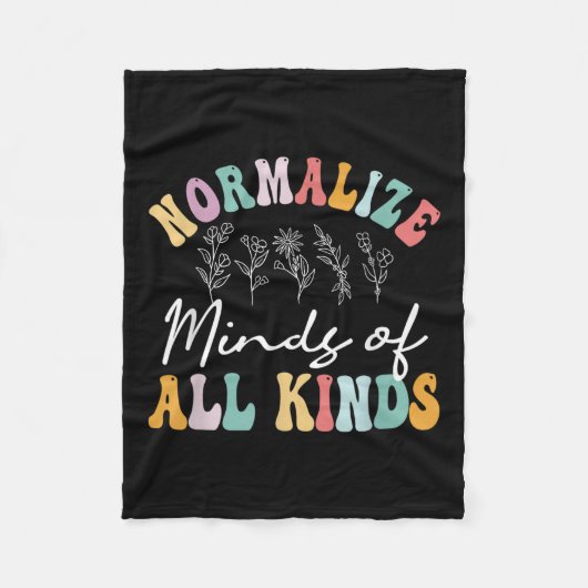 Normalisieren Sie die Geister aller Art von Autism Fleecedecke (Vorderseite)