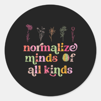 Normalisieren Sie die Geister aller Arten von Auti Runder Aufkleber