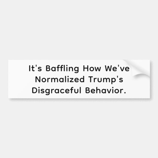 Normalisierte Trumps Schande Hankamer Artjunkhaus  Autoaufkleber (Vorne)