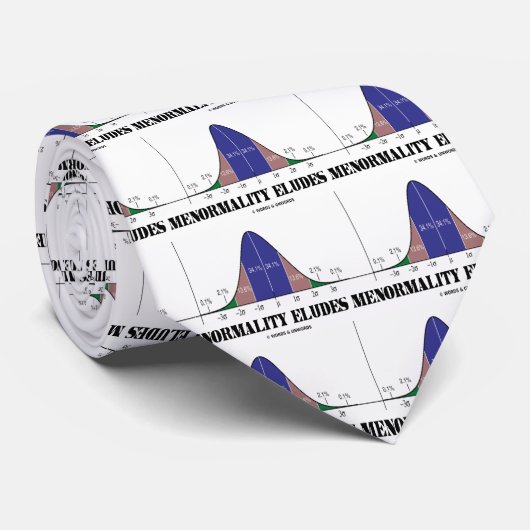 Normalität löst mich aus (Bell Curve-Spaß) Krawatte (Gerollt)