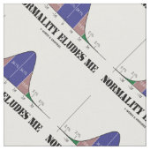 Normalität schließt den Spaß der Glockenkurve ab Stoff (Nahaufnahme)